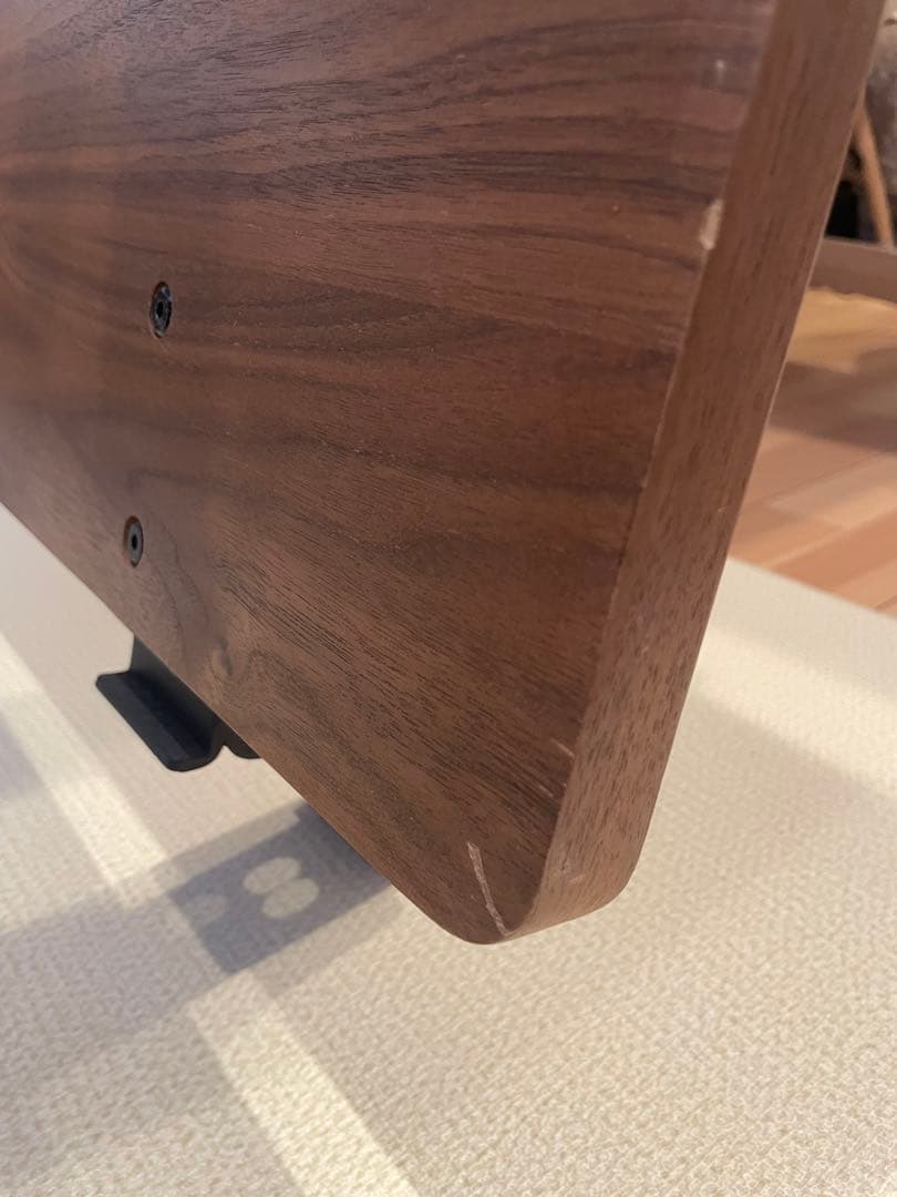 ※引取限定※無印良品　ベッド用ヘッドボード（旧型）ダブル　ウォールナット