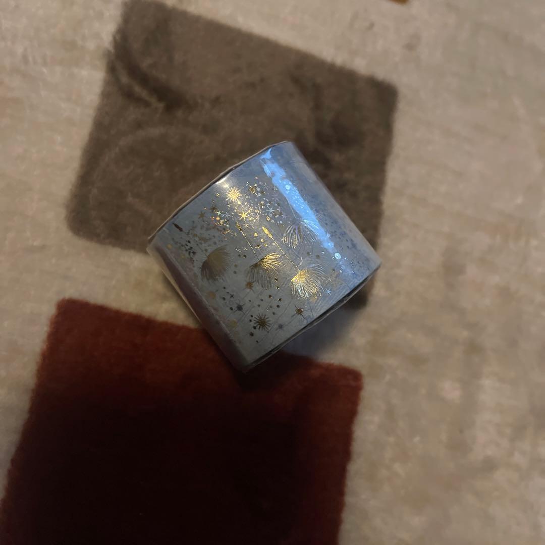 コスモテック　風の種子　箔押し　マスキングテープ