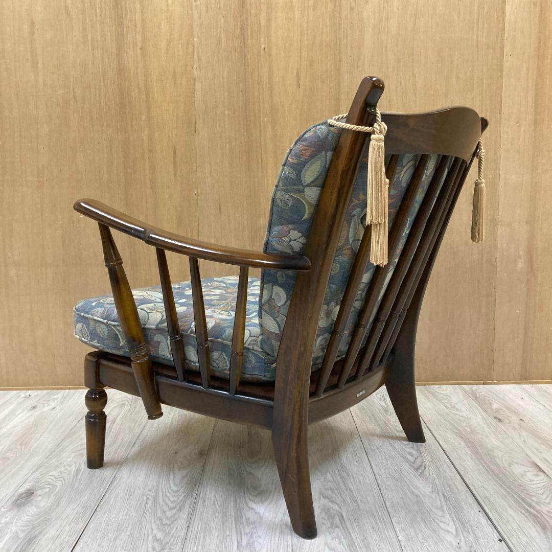 【カリモク】コロニアル　一人掛けソファ　アームチェア