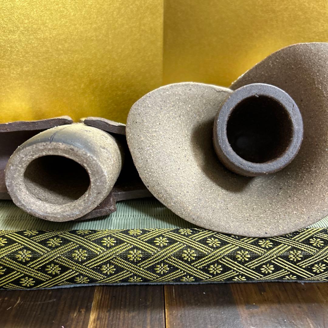 信楽焼 しがらき焼　陶人形 雛人形　明山作