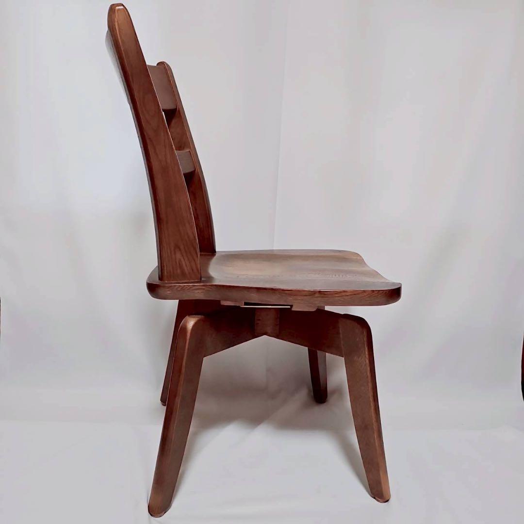 【美品】イバタインテリア グレース 回転式ダイニングチェア 1脚　飛騨家具