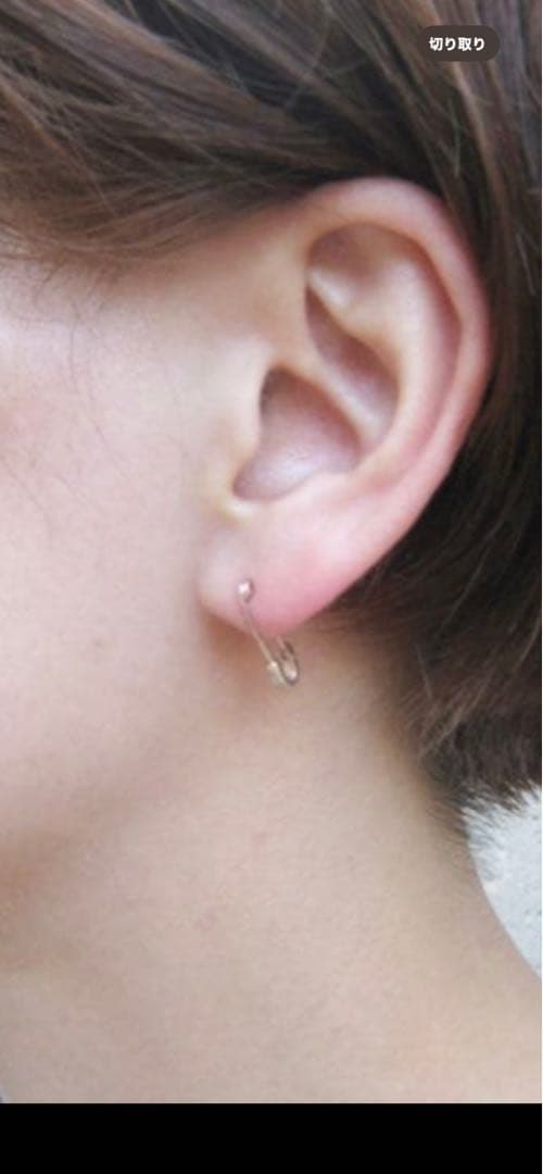 『美品』JAM  MADE セーフティピン 10k ダイヤモンド ピアス