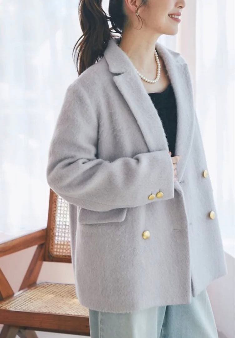 【新品】ラブティックボンボン ヘアリーシャギージャケット コート