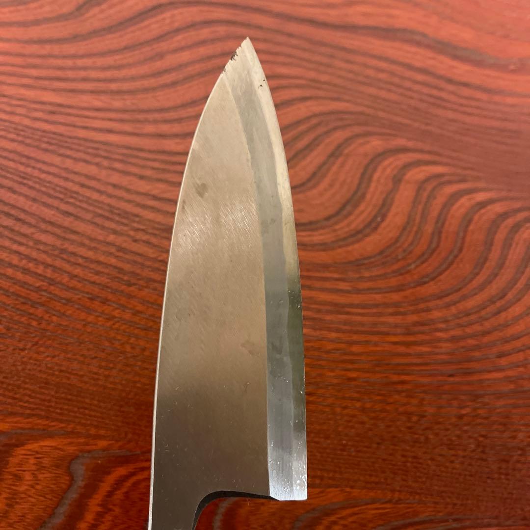 釜浅商店　出刃包丁 安来鋼白紙　150ｍｍ