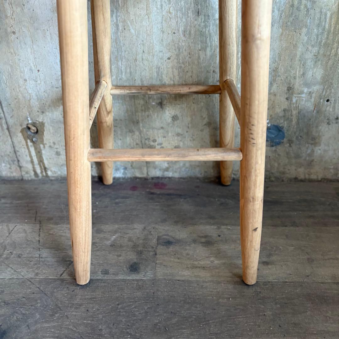 GALLUP ギャラップ　チーク ラウンドトップ スツール　30インチ　④