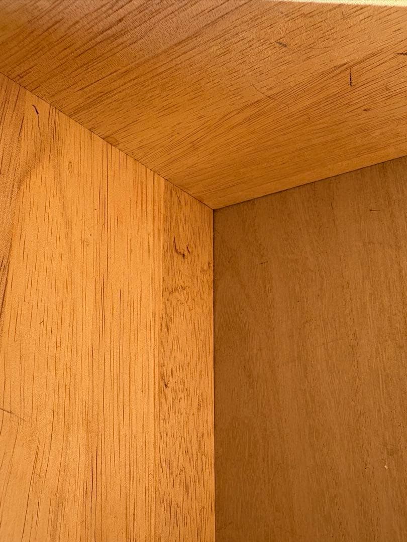 フランスベッド　ブラウン木製サイドテーブル 引き出し　アンティーク　モダン