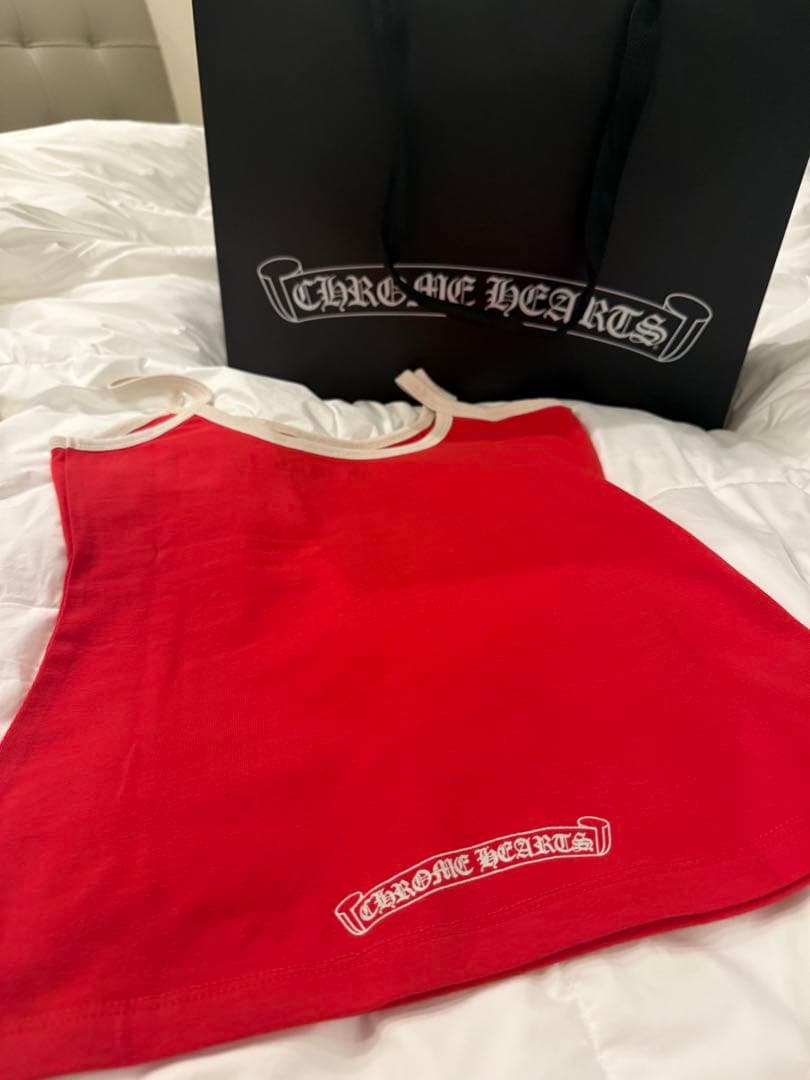 新品未使用　確実正規品　CHROME HEARTS キャミソール レッド　S