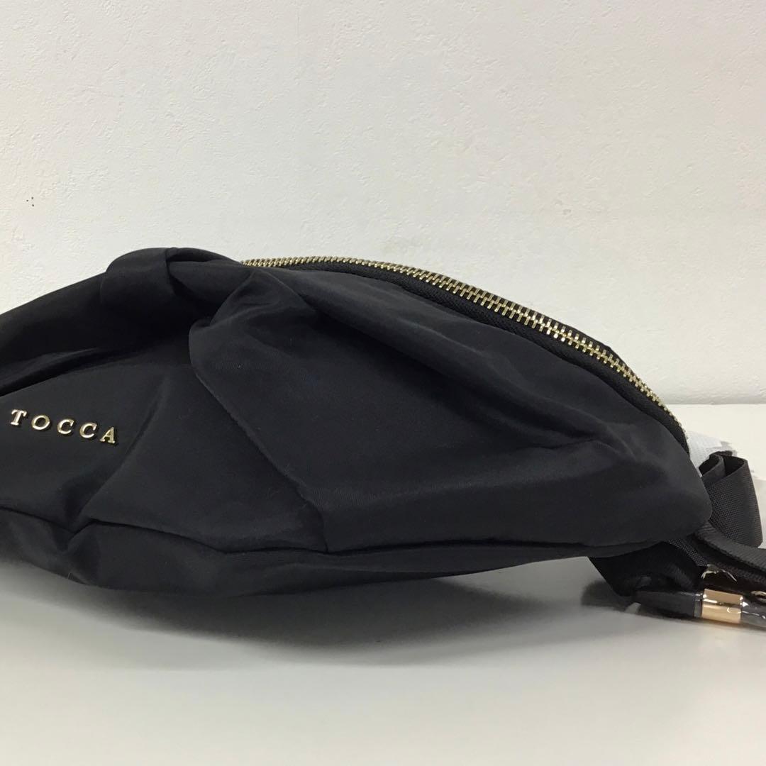 TOCCA トッカ　リボン　ウエストポーチ　ボディーバッグ　美品　ブラック