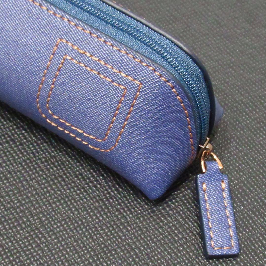 モンブラン ペンケース ペンポーチ デニム 2本用 124477