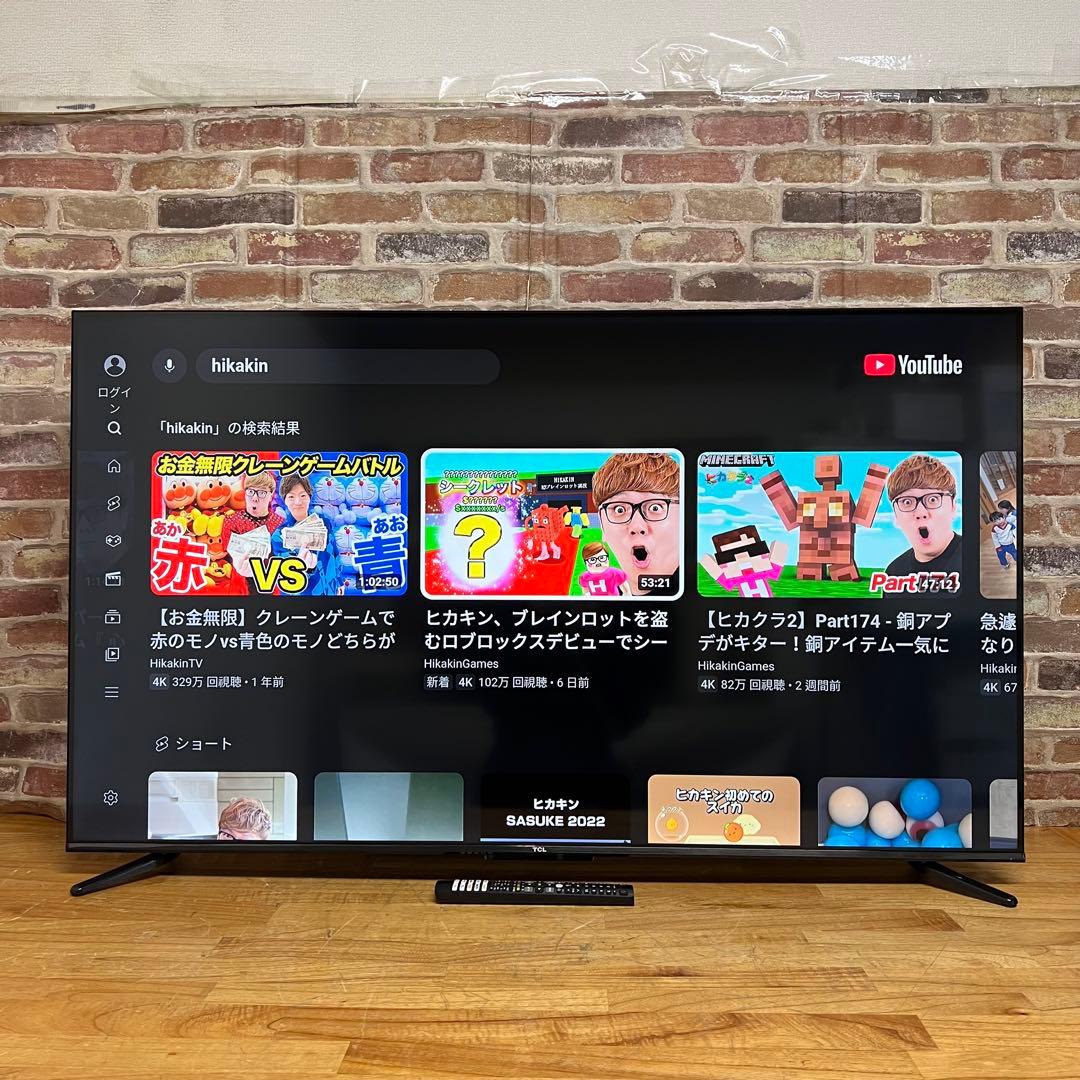 2024年製！TCL 55V型 4K 液晶テレビ Google TV 55V6B