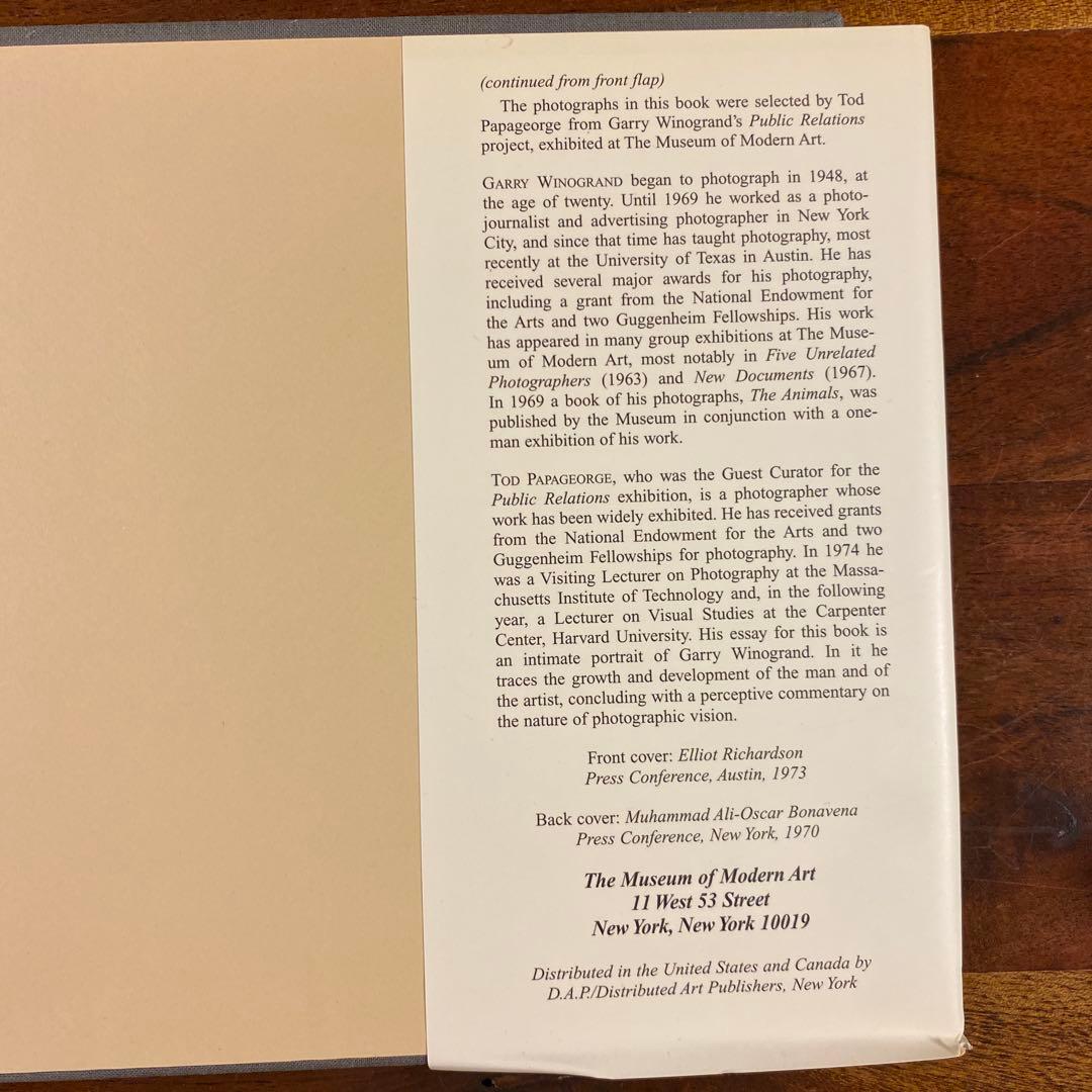 アート・デザイン・音楽 Garry Winogrand Public Relations