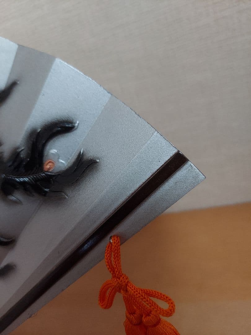 飾扇 金属工芸 扇面 鳳凰 ヴィンテージ 伝統美術工芸品 銀色