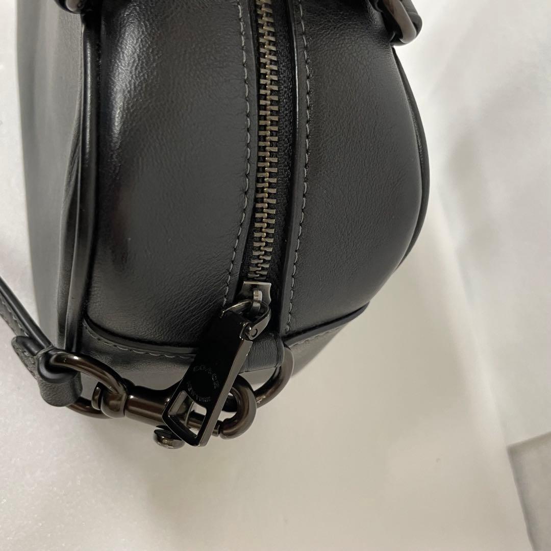 COACH サッチェルクロスボディ 2way ブラックレザー CT776 ST