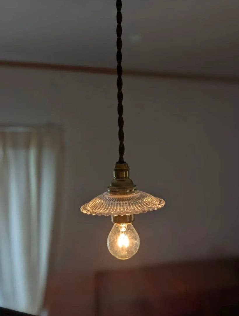 フランス　20's ミニシェード　アンティーク シャンデリア　ペンダントライト