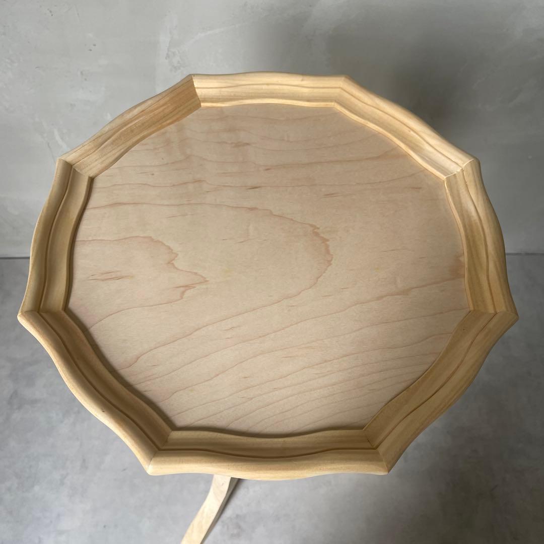 トールペイント用　白木　ワインテーブル　組立て式　木製　ミニテーブル　洋風