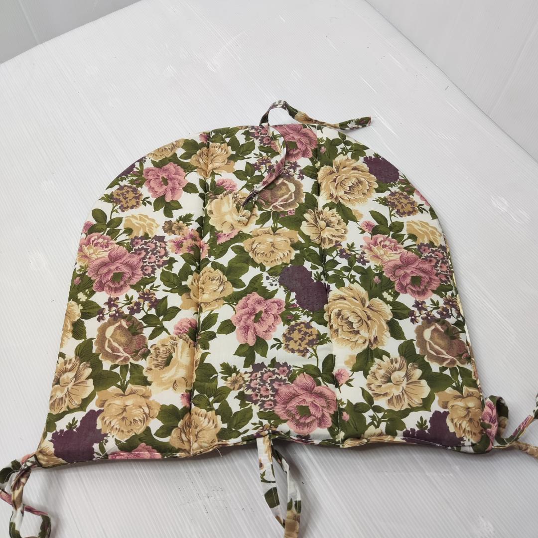 ラタン 回転座椅子 肘掛け クッション付き 椅子 チェア アンティーク　籐