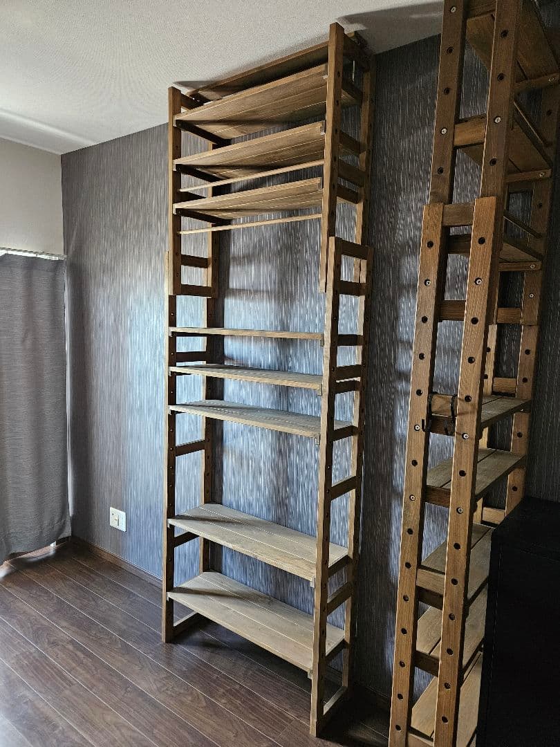 木製オープンシェルフラック