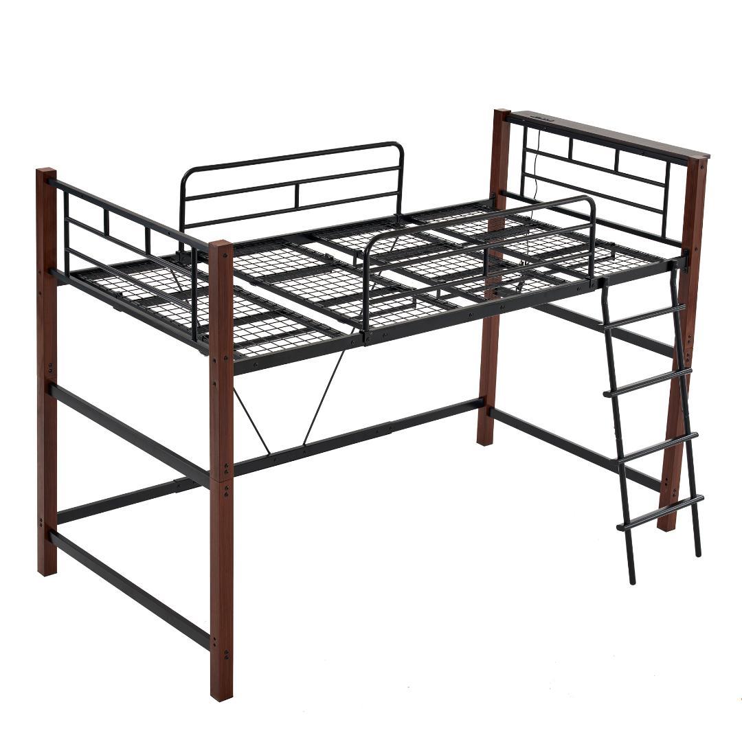 高さ130cm ロフトベッド パイプベッド シングル 一人暮らし システムベッド