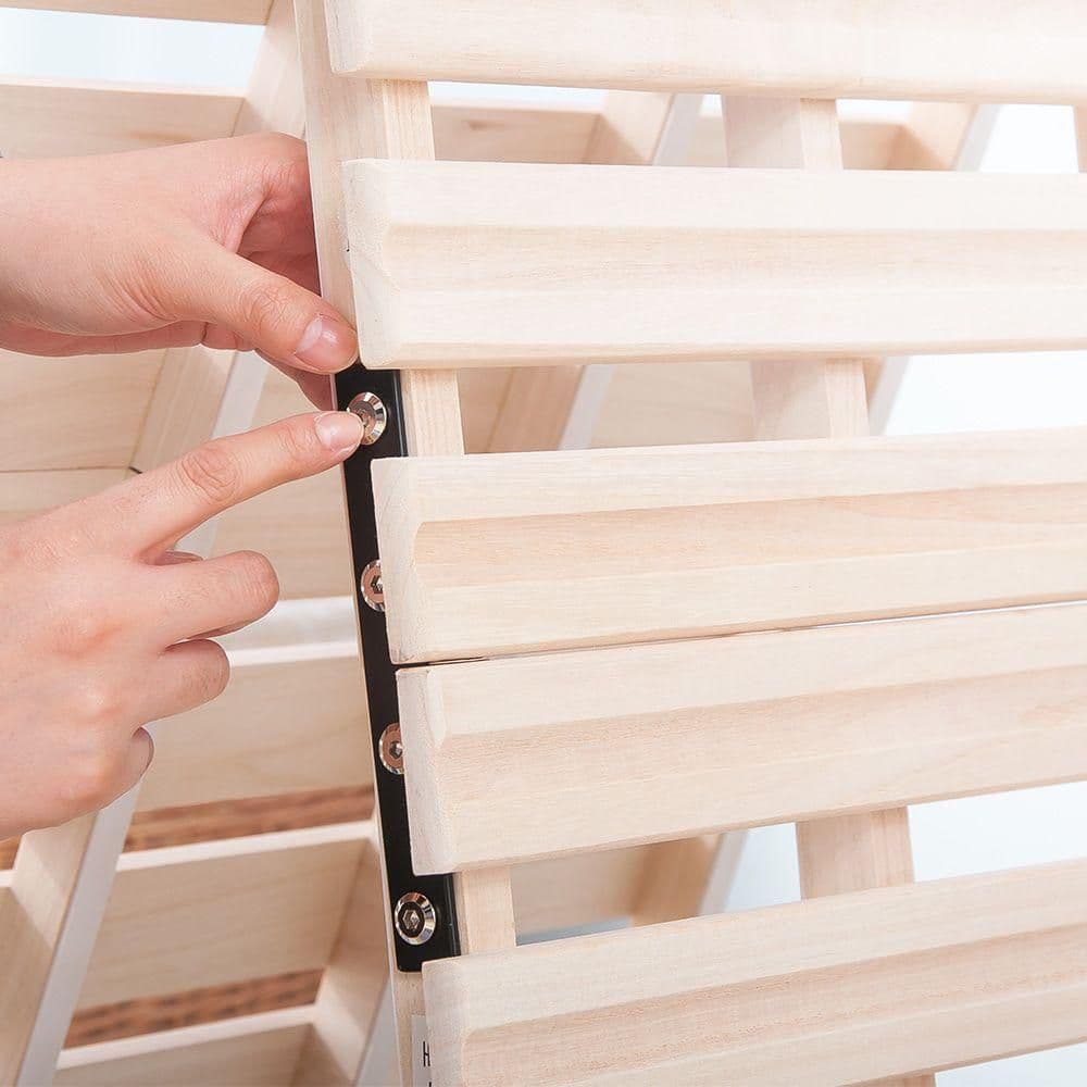 期間限定値下げ-すのこベッド 折りたたみ 天然桐 二つ折り ベッドフレーム 木製