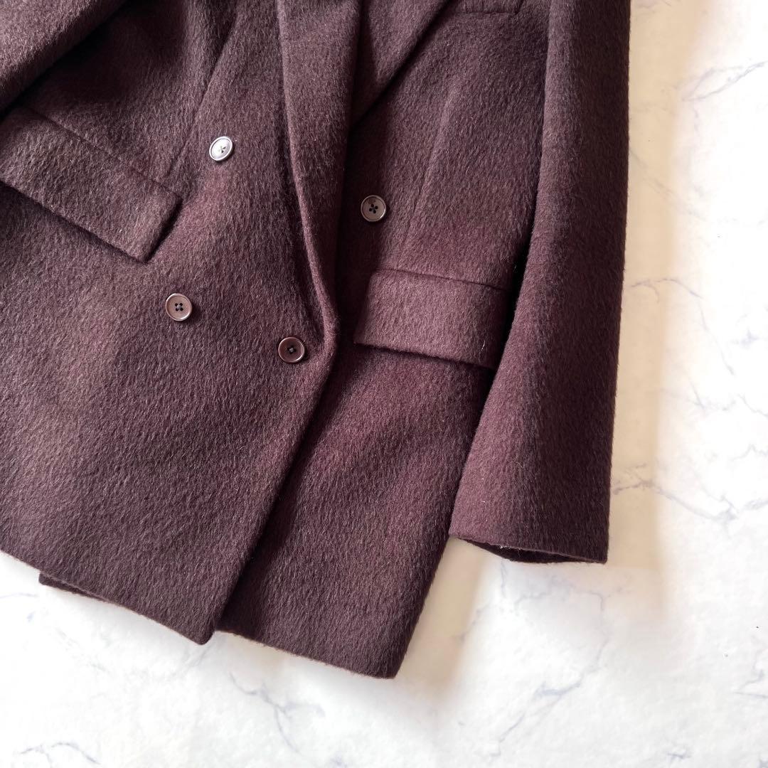 美品★スタンニングルアー　シャギーコート　シャギージャケット　テーラード　ダブル