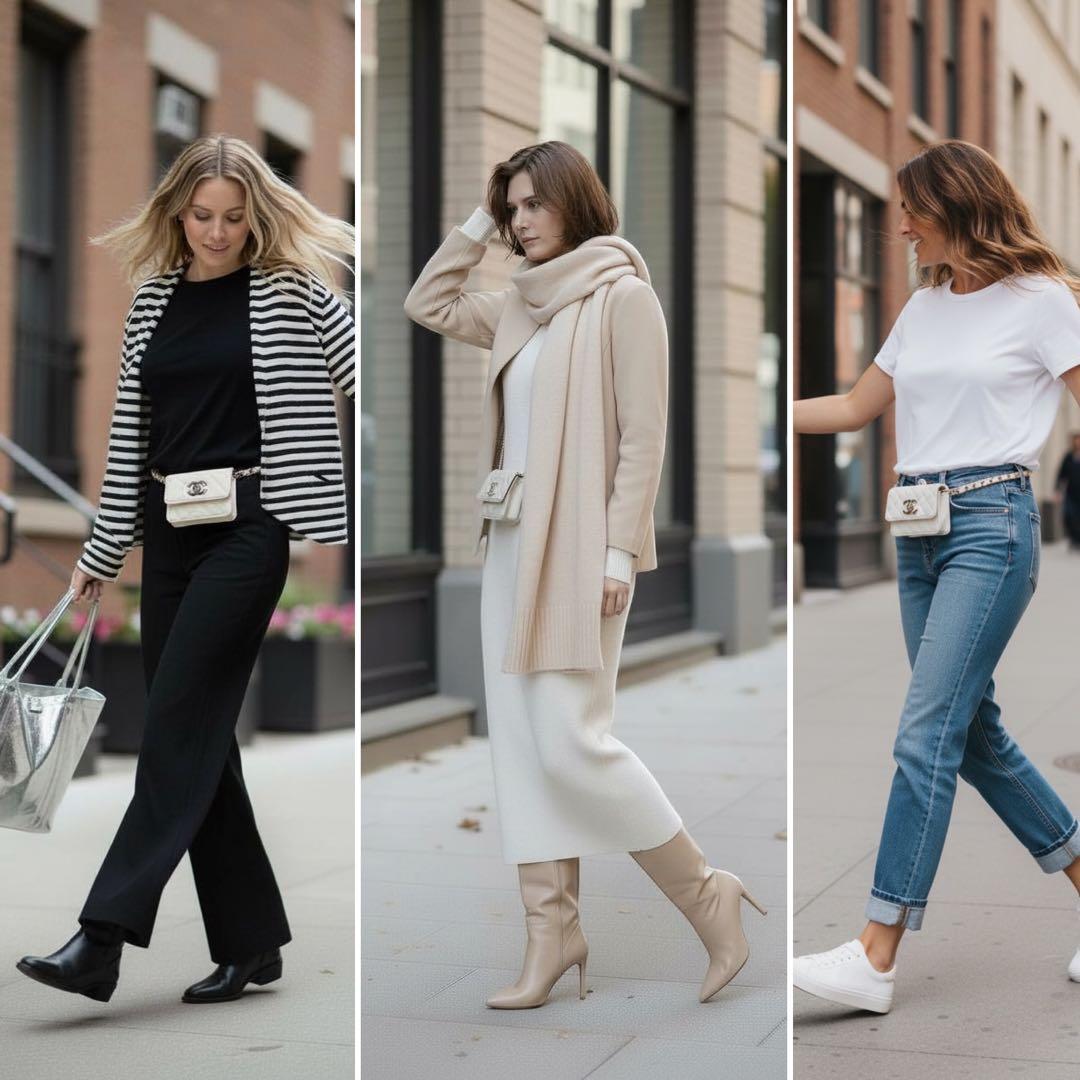 シャネル 19 ウエストバッグ チェーンウォレット