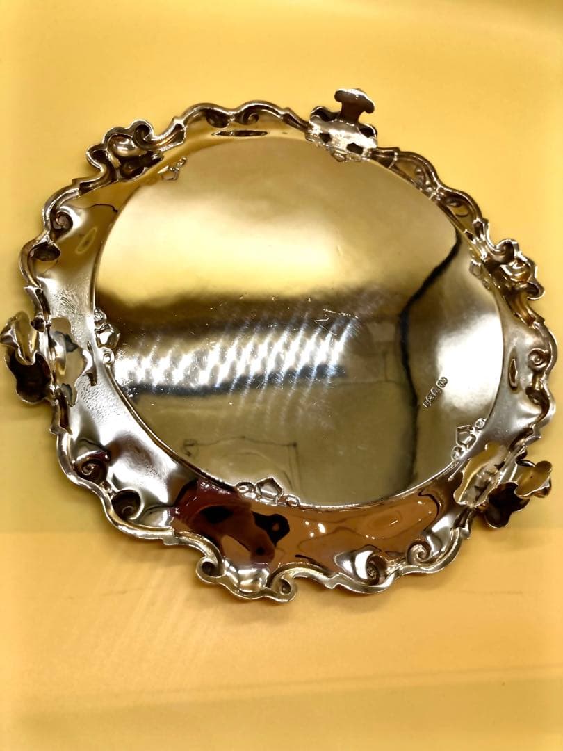 とさ1895年イギリスアンティーク　純銀　スターリングシルバーサルヴァ猫足