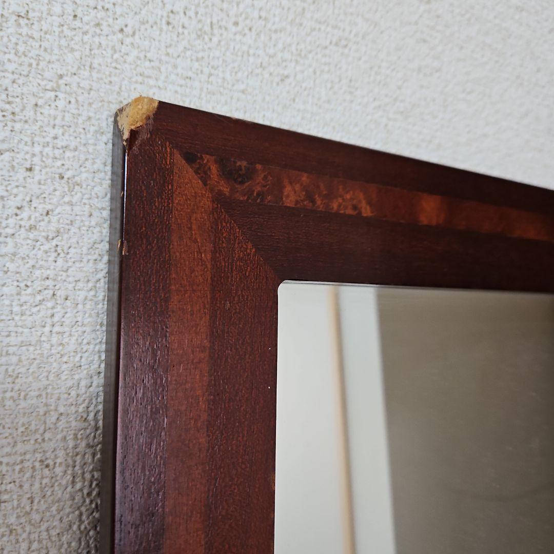 引き取り限定 アンティーク テーブル ミラー ダークブラウン ドレッサー ミラー