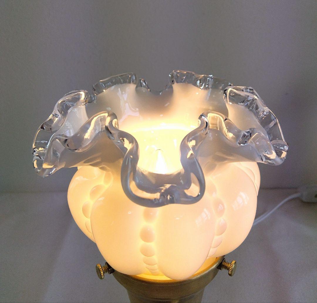 フェントン☆シルバークレスト ラッフルシェードランプ