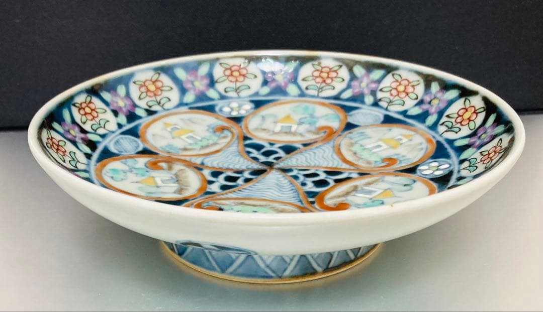 佐藤走波（六代）五寸皿　草花文　5枚