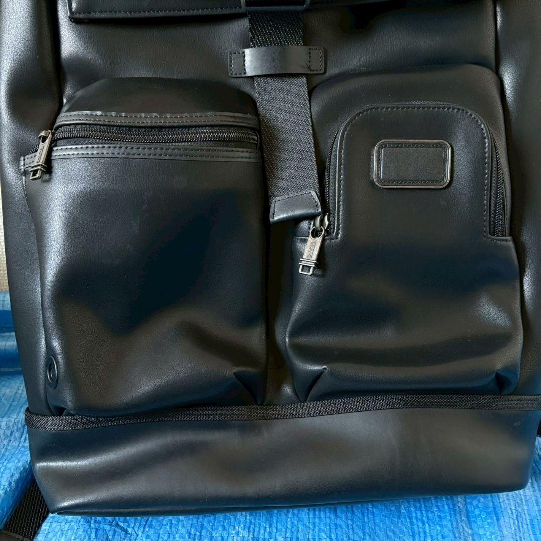 TUMI トゥミ ロールトップ レザー リュック ビジネスリュック