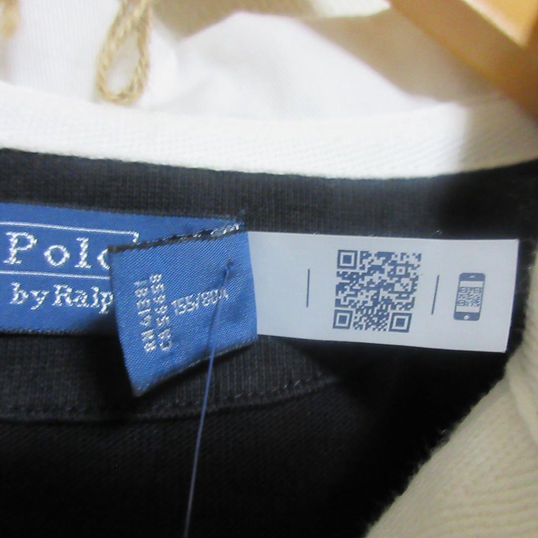 Polo Ralph Lauren 長袖ポロシャツ ブラック/ホワイト　未使用品