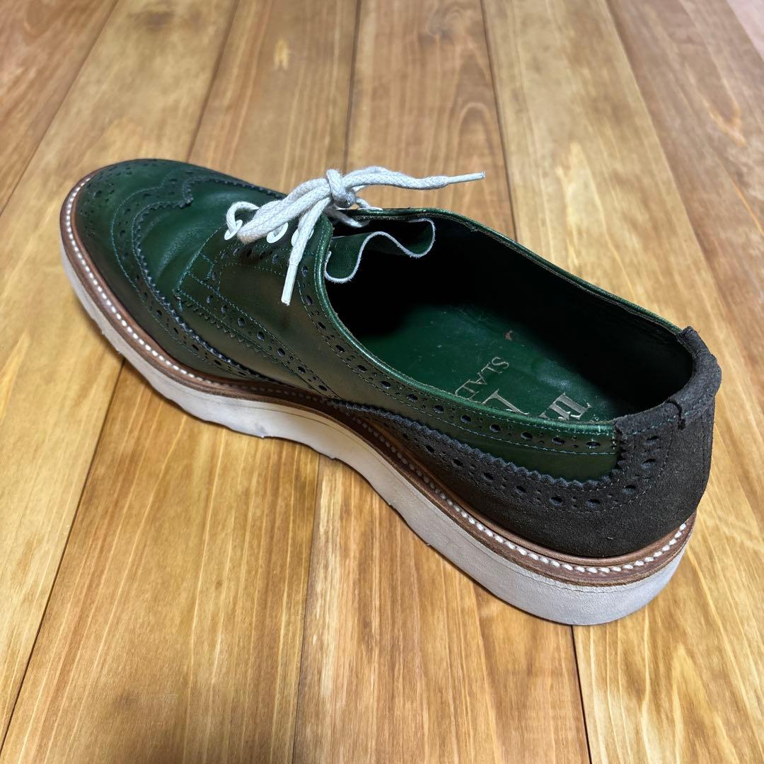 トリッカーズ　バートン　ダークグリーン ウィングチップシュー
